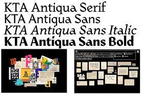 Font KTA Antiqua
